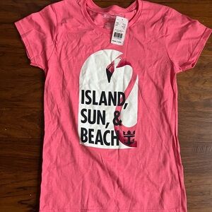 Island Sun & Beach Pink Kids T-Shirt